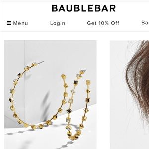 ISO 1 Elise hoop earring from BaubleBar